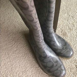 Coach rain boots